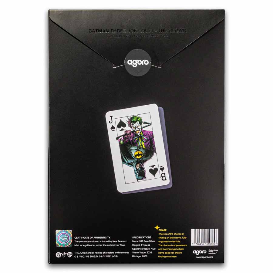 2026 Niue 1 oz Silver $2 DC Batman Three Jokers: The Clown Foil | eBay
